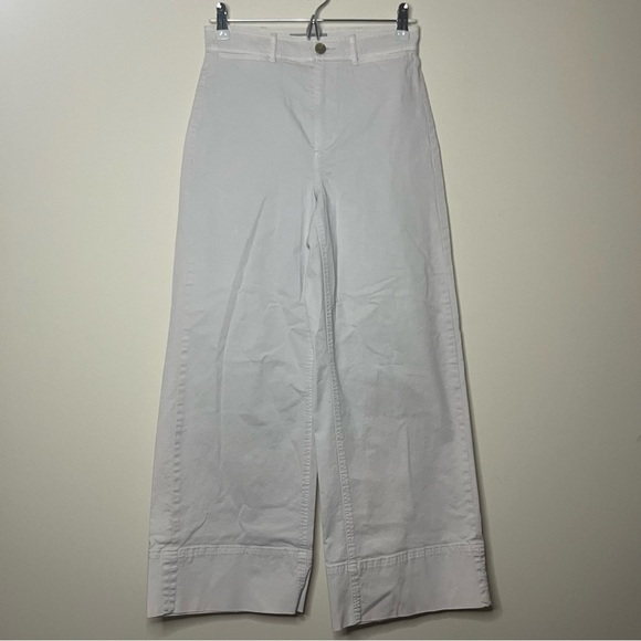 EVERLANE The Lightweight Cotton Wide Leg Crop Twill Pants - Picture 3 of 10